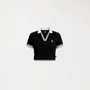 CROP TOP POLO MONASTERY WOMEN ELENTH BLACK