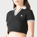 CROP TOP POLO MONASTERY WOMEN ELENTH BLACK