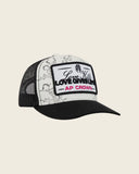 GORRA AP CROWN SPINE FLOWER APA26138 BLACK/WHITE