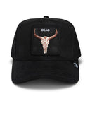 GORRA GOORIN THE SUEDE SKULL BLACK DEAD 101-2125
