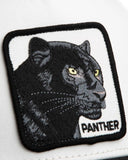 GORRA GOORIN TRUCKER 101-2961 PANTHER WHITE VICERA NEGRA