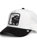 GORRA GOORIN TRUCKER 101-2963 RUTHLESS WHITE VICERA NEGRA
