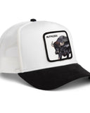 GORRA GOORIN TRUCKER 101-2963 RUTHLESS WHITE VICERA NEGRA