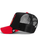 GORRA GOORIN TRUCKER UNDISPUTED GOAT BLACK/RED 101-1928