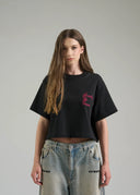 CROP TOP AP CROWN CRASH APM26137 BLACK