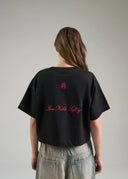 CROP TOP AP CROWN CRASH APM26137 BLACK