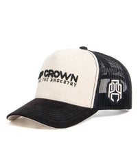 GORRA AP CROWN RA CREMA NEGRA