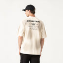 CAMISETA MONASTERY LOAN OVERSIZED WHITE GREY