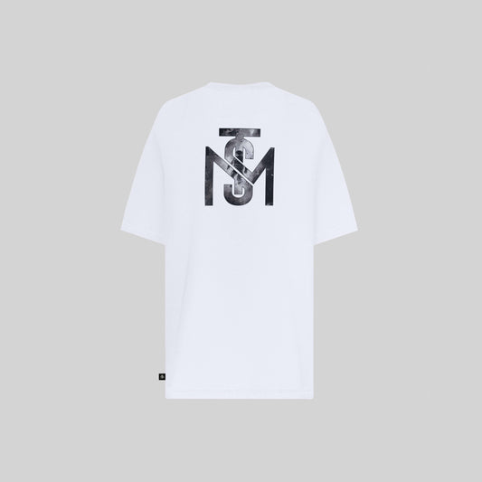 CAMISETA MONASTERY FUSTON MEN OVERSIZE WHITE