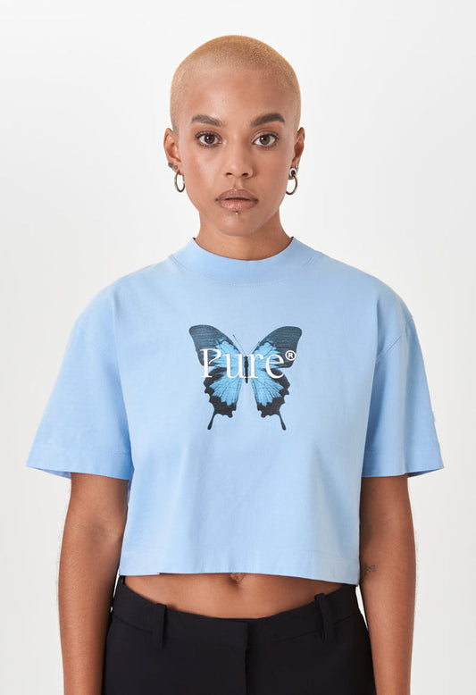 CROP TOP PURE BIOLOGY AZUL