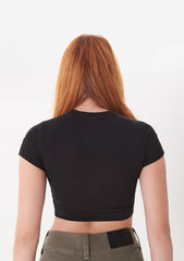CROP TOP PURE COLLAGE NEGRO
