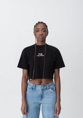 CROP TOP PURE LUCKY STREET OVERSIZED NEGRO