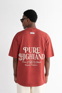 CAMISETA PURE PUR20311 OVERSIZED VINOTINTO