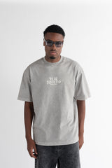 CAMISETA PURE PUR20318 OVERSIZED GRIS MEDIO