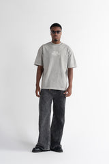 CAMISETA PURE PUR20318 OVERSIZED GRIS MEDIO