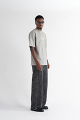 CAMISETA PURE PUR20318 OVERSIZED GRIS MEDIO