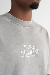 CAMISETA PURE PUR20318 OVERSIZED GRIS MEDIO