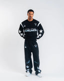 SUDADERA AURUM A79U STAR FLEECE BLACK 2