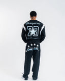 SUDADERA AURUM A79U STAR FLEECE BLACK 4