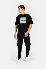 CAMISETA BALR REPEAT BOX JET BLACK