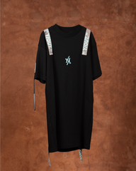 VESTIDO Y/OUT TRACK NEGRO