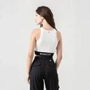 TOP MONASTERY WOMEN CLAIRE KNITTED WHITE