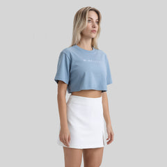 CROP TOP MONASTERY WOMEN VETTEL FADED DENIM