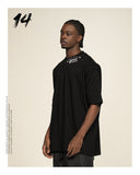 CAMISETA Y/OUT NECK BLACK