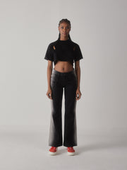 CROP TOP CLEMONT OVERSIZED FIUME NEGRO