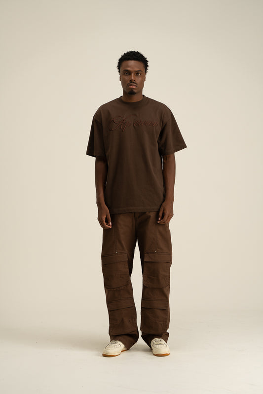 CAMISETA A PCROWN CRUX APH25418 BROWN