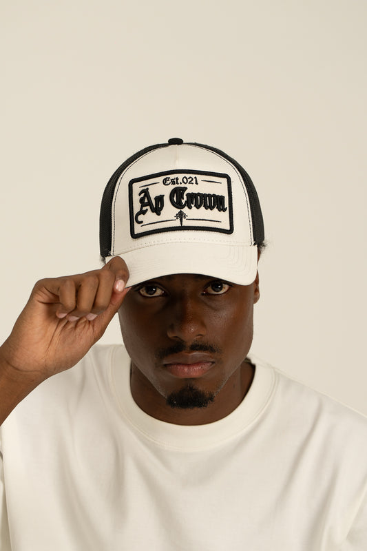 GORRA AP CROWN LINEA APA2543 WHITE/BLACK