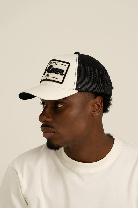 GORRA AP CROWN LINEA APA2543 WHITE/BLACK