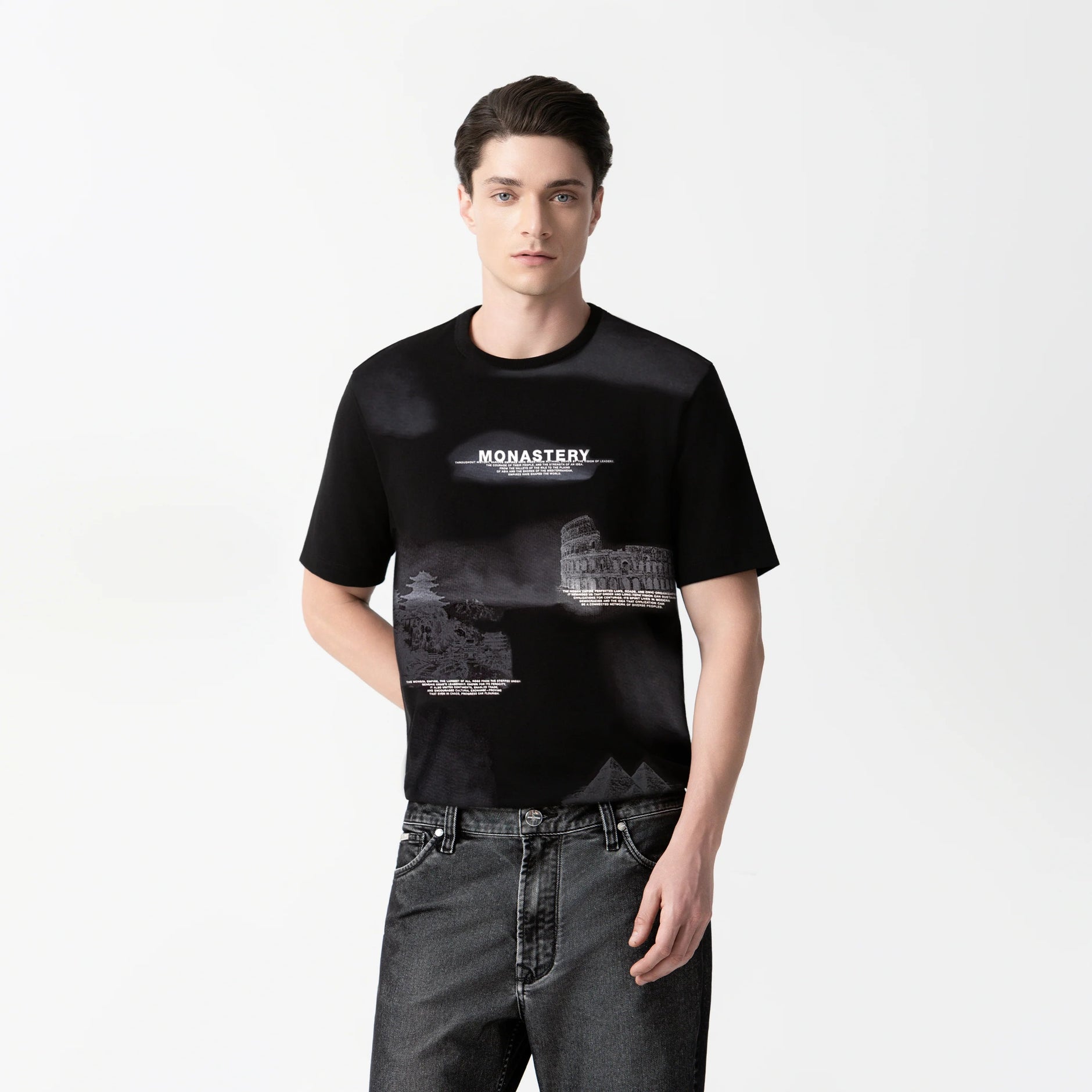 Camisetas Para Hombre JP 1880, Pack Doble Con Estampados Grandes Y Tallas Hasta 8XL