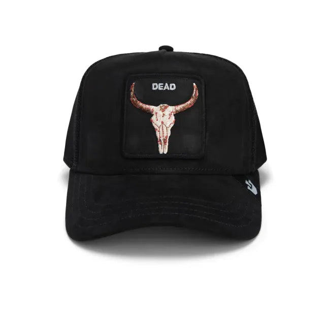 GORRA GOORIN THE SUEDE SKULL BLACK DEAD