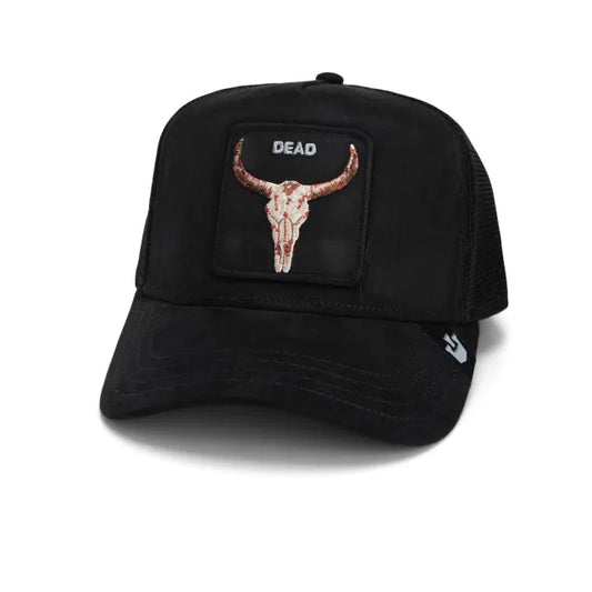 GORRA GOORIN THE SUEDE SKULL BLACK DEAD