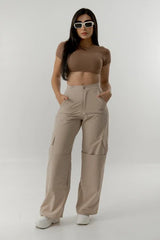 CROP TOP LABEUR WMNS 30 MOCCA