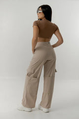 CROP TOP LABEUR WMNS 30 MOCCA