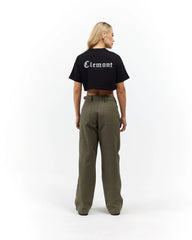 CROP TOP CLEMONT RAGGIANTE NEGRO