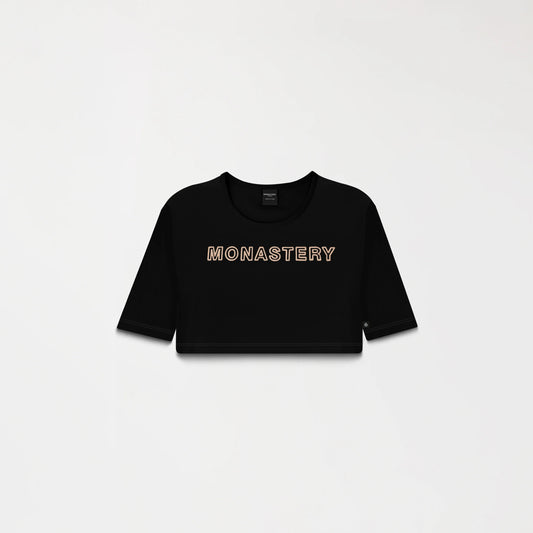 CROP TOP MONASTERY KAIA BLACK