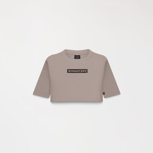 CROP TOP MONASTERY LEIRE TAUPE GRAY