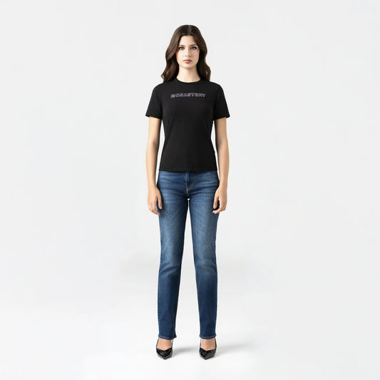 CAMISETA MONASTERY WOMEN MAEL BLACK