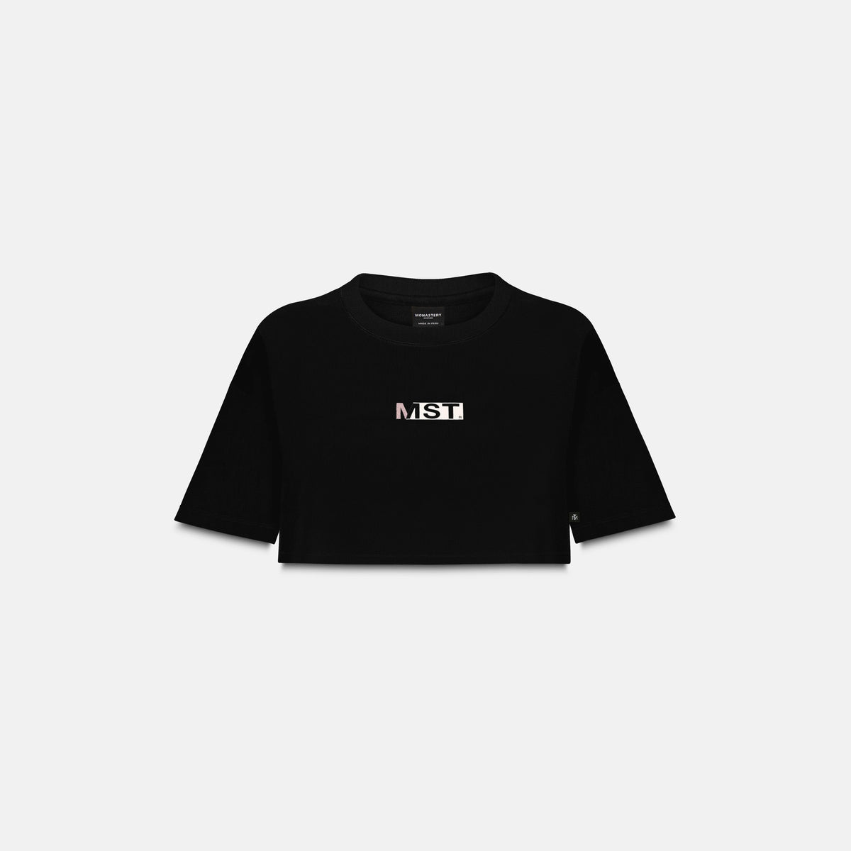 CROP TOP MONASTERY NASHI BLACK