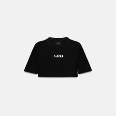 CROP TOP MONASTERY NASHI BLACK