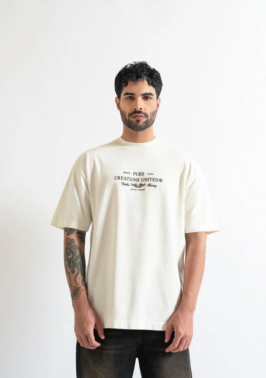CAMISETA PURE PUR19778 MARFIL