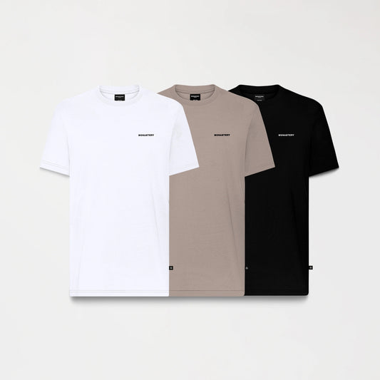 PACK MONASTERY SKIP BLACK WHITE TAUPE GRAY