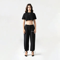 CROP TOP MONASTERY SORA BLACK