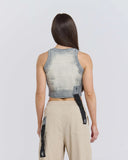 CROP TOP Y/OUT HUB GRIS CLARO