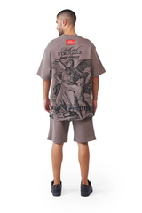 CAMISETA CLEMONT PATEMA OVERSIZED TAUPE