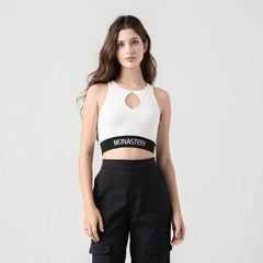 TOP MONASTERY WOMEN CLAIRE KNITTED WHITE