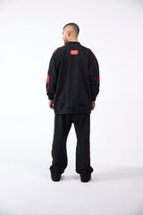 BUZO CLEMONT MUTO NEGRO/ROJO